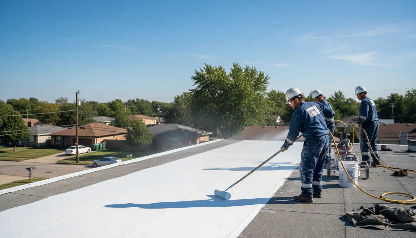 Commercial roof coating in Keller, VA near me